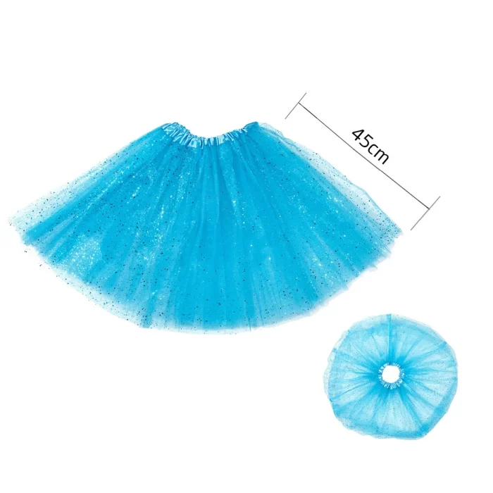 Saia de tutu azul luxuosa