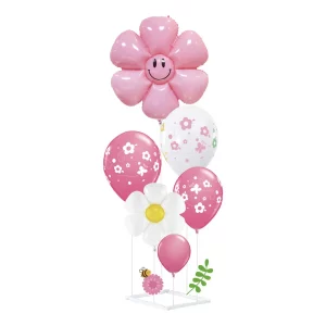Deixe sua festa mais colorida com esse kit de balões em formato de flores de girassol. Com 6 unidades na cor rosa
