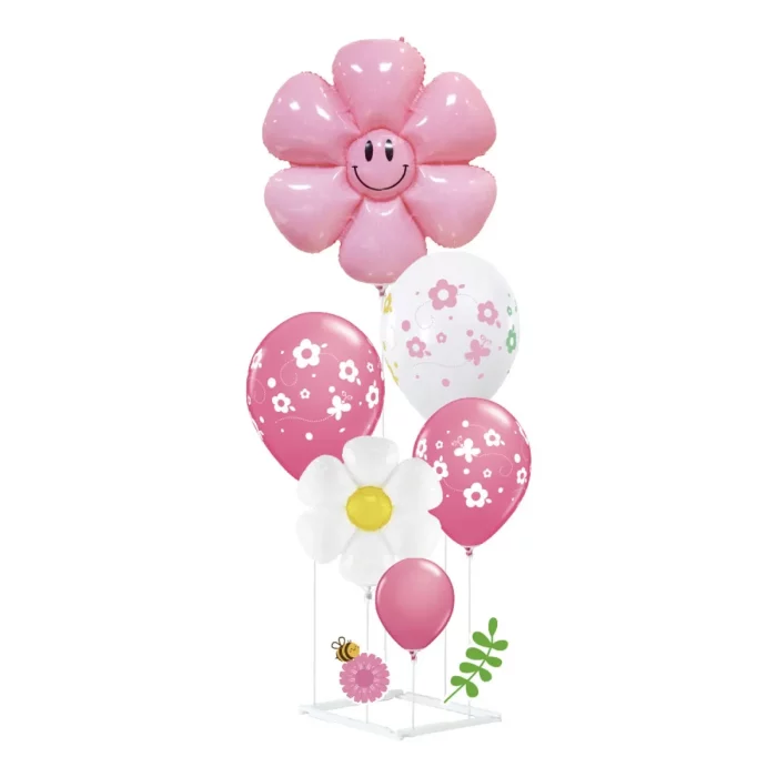 Deixe sua festa mais colorida com esse kit de balões em formato de flores de girassol. Com 6 unidades na cor rosa