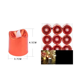 Vela elétrica vermelha com design de onda