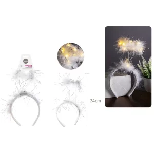 Tiara de Anjo com Luzes é composta por materiais de alta qualidade