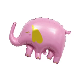 Balão Mylar de alta qualidade em formato de elefante rosa