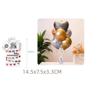 Esta Caixa Peso P/Balão Colorido é a decoração perfeita para qualquer tipo de celebração. Seu design é vibrante e alegre