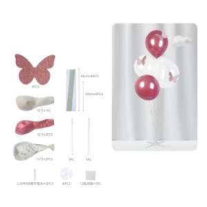 Dê vida à sua festa com nosso kit de balões metalizados na cor vermelha.Kit inclui 5 balões e suportes para fixação. Ideais para ocasiões especiais