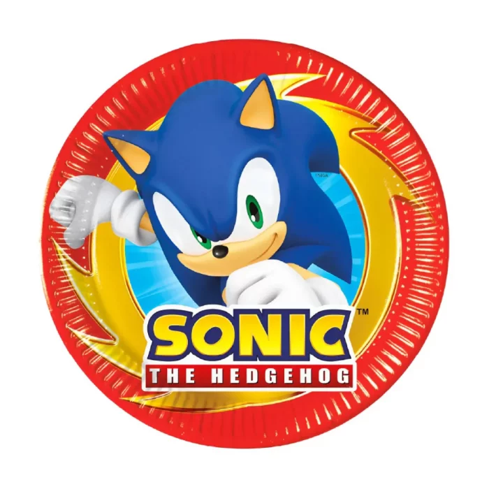 Pratos de papel Sonic Next Generation