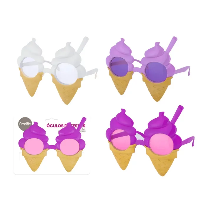 Divirta-se com estilo usando esses incríveis óculos de sorvete para festas.