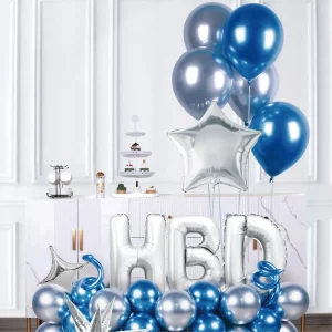Kit de balões em tons de azul