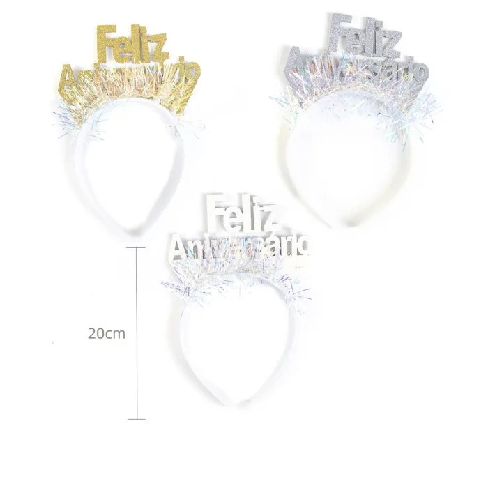 Bandolete Premium: Esta bandolete portuguesa de 'Feliz Aniversário' é o enfeite perfeito para qualquer festa de aniversário ou celebração. Ele adiciona um toque mágico e festivo ao seu visual.Uso Versátil: Não só é ótimo para festas de aniversário