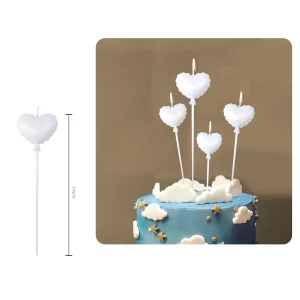 Vela de aniversário branca de alta qualidade em um pacote de 3