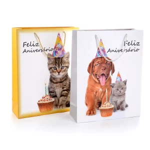 Design de alta qualidade para ocasiões de aniversário.Vem em grandes dimensões de 42.0cm x 11.5cm perfeito para acomodar presentes generosos.Embalagem individual para cada peça para evitar danificar o produto durante o transporte.