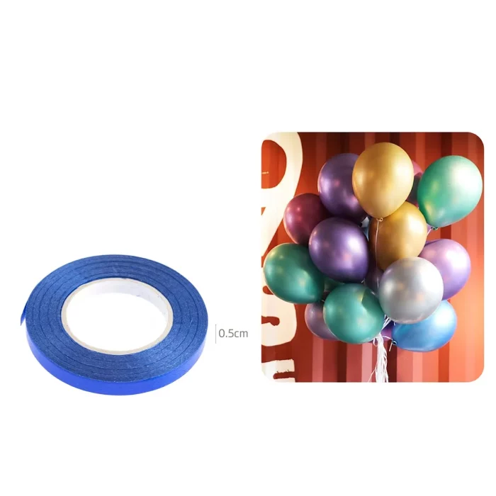 Cores brilhantes e vibrantes: A fita azul adicionará um toque de sofisticação a qualquer celebração.Fácil de usar: Com 5cm de largura