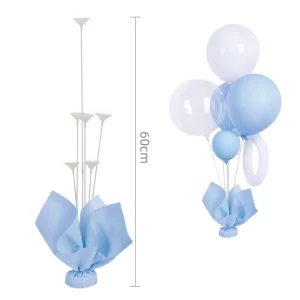 Suporte para balões azul macaron