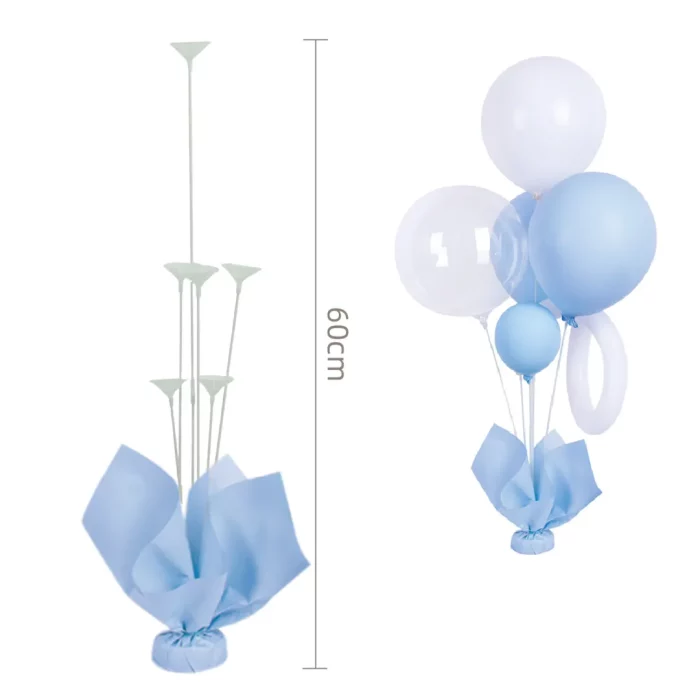Suporte para balões azul macaron