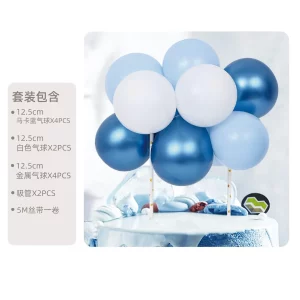 Kit contém um mini balão azul de alta qualidade para ser colocado em bolos.Produto de cor vibrante e marcante que irá adicionar um toque especial e divertido para qualquer tipo de festa. Um mini balão azul para bolo que irá transformar qualquer festa num evento mágico.