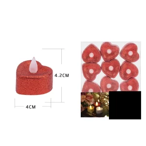 Velas Elétricas de Amor: Adicione um toque de charme à sua festa com estas pequenas velas em formato de coração. Elas são perfeitas para decorar qualquer tipo de festa e trazem um ar romântico e encantador. 2. Pack Contém 1 Unidade: Essas adoráveis velas vêm em uma embalagem que contém uma única unidade. Elas são ideais para uma celebração especial ou até mesmo para um simples jantar romântico.