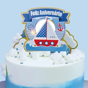 Topo de bolo de aniversário iluminado: Este é um topo de bolo único e festivo que ilumina uma bela luz