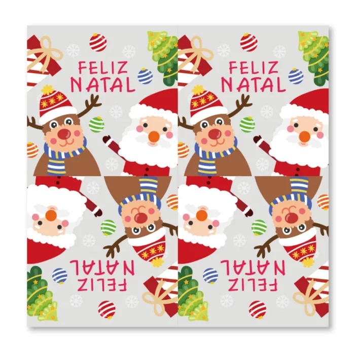 Dê um toque festivo à sua mesa com estes guardanapos de papel natalinos. Com 16 unidades