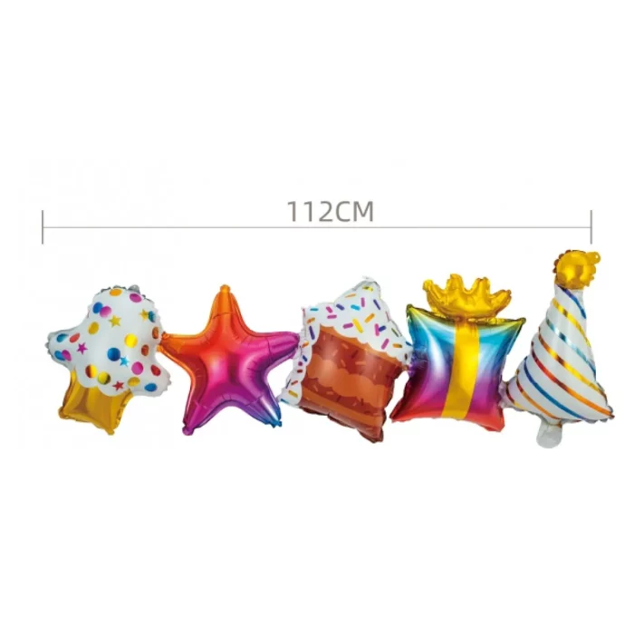 Este kit inclui uma grinalda de balões de alumínio coloridos. Grinalda perfeita para realçar a decoração da sua festa.Cada pacote contém uma grinalda de balões colorida