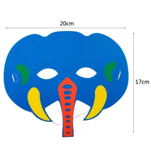 Este pacote contém 6 máscaras de elefante