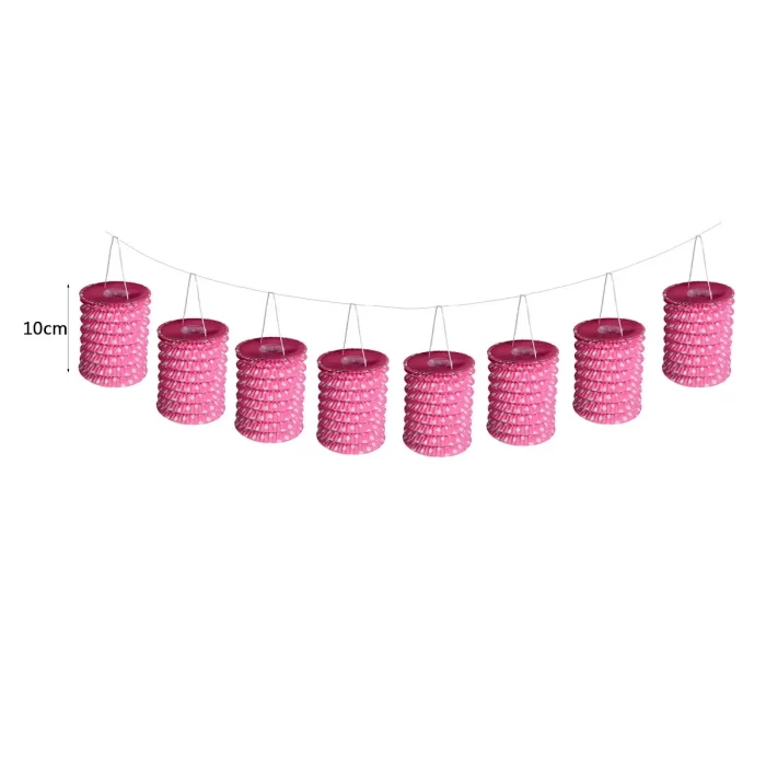 esta lanterna de papel decorativo rosa é ideal para adicionar um toque de encanto à sua decoração de festa. é feita de papel e possui 10 cm de comprimento.