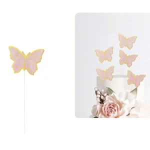 Topo de bolo temático em rosa dourado
