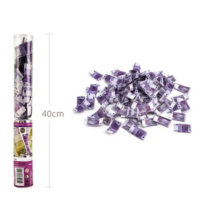 Tubo de confetti de 40cm aprimora qualquer ocasião