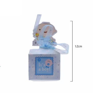 Caixa de cartão de decorativo azul