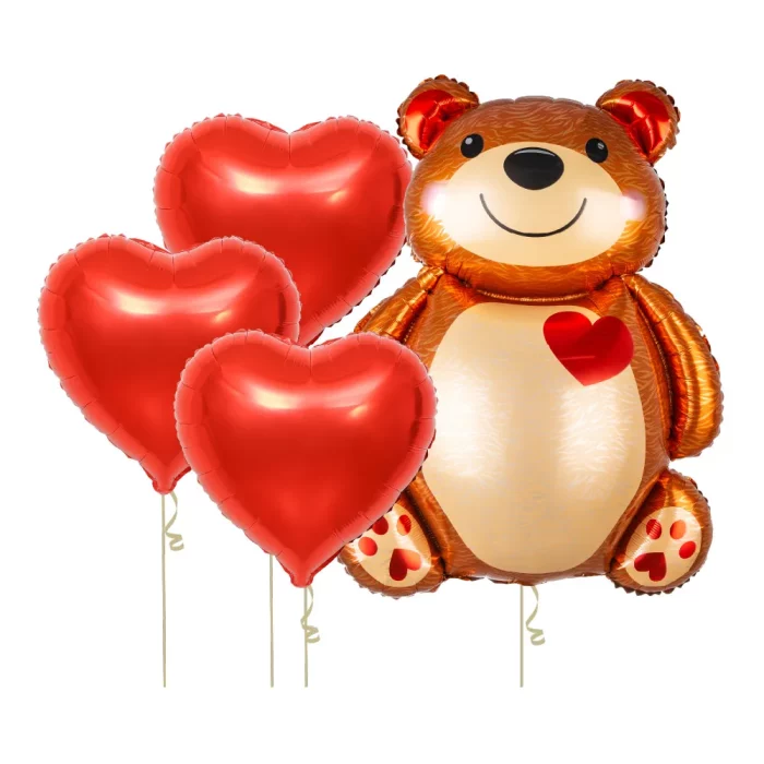 Adequado para comemorações de aniversário: Os balões são perfeitos para adicionarem um toque festivo a todas as celebrações de aniversário.Quantidade no pacote: Este kit inclui 4 balões que podem ser usados para decorar individualmente ou em um arranjo. Kit de 4 balões em forma de coração para decoração de aniversário.