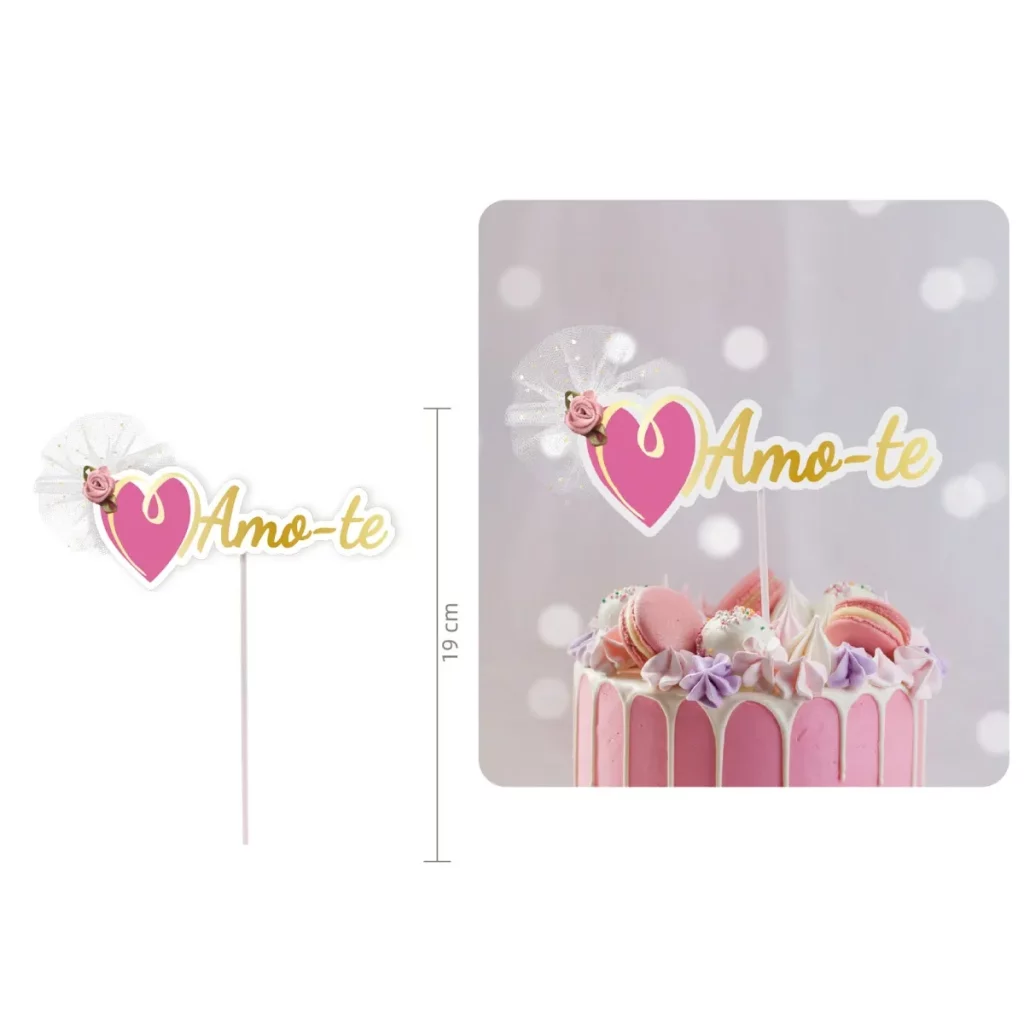 Adorne seus bolos de aniversário com estes incríveis topos com flores de letras. Adicione um toque a mais na decoração de sua festa.O pacote contém 1 topo de bolo