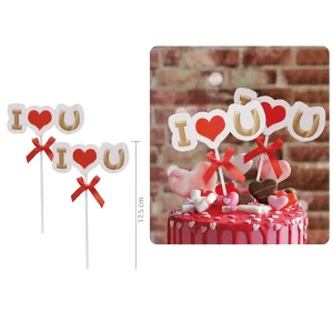 Perfeito para ocasiões especiais: Estes topos de bolo dourados são perfeitos para comemorações de amor como casamentos e Dia dos Namorados.Pacote econômico: Cada pacote vem com dois topos de bolos