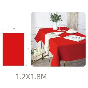 - Toalha de mesa vermelha de alta qualidade