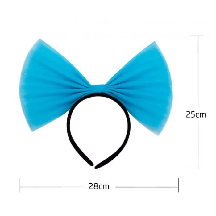 Esta bandolete azul é branda e elegante