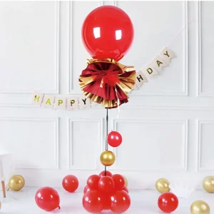 Kit de coluna de balão vermelho adequado para todas as ocasiões especiais como aniversários.Kit prático e fácil de montar