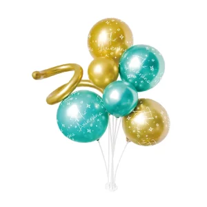 Este kit de balões de aniversário vem com 7 peças incluídas
