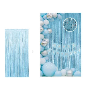 Cortinas de festa com design de estrelas de cerâmica