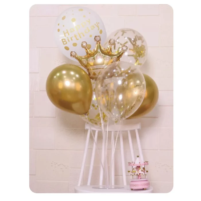 Kit completo: Inclui 7 balões ideais para qualquer tipo de celebrações.Versátil: Perfeito para decorações de festas