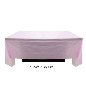 Toalha de mesa em plástico rosa de alta qualidade