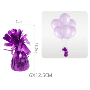 Uma peça única de decoração rosa para balão em cada pacote