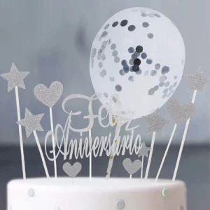Kit de decoração de aniversário de 11 peças com cor fluorescente