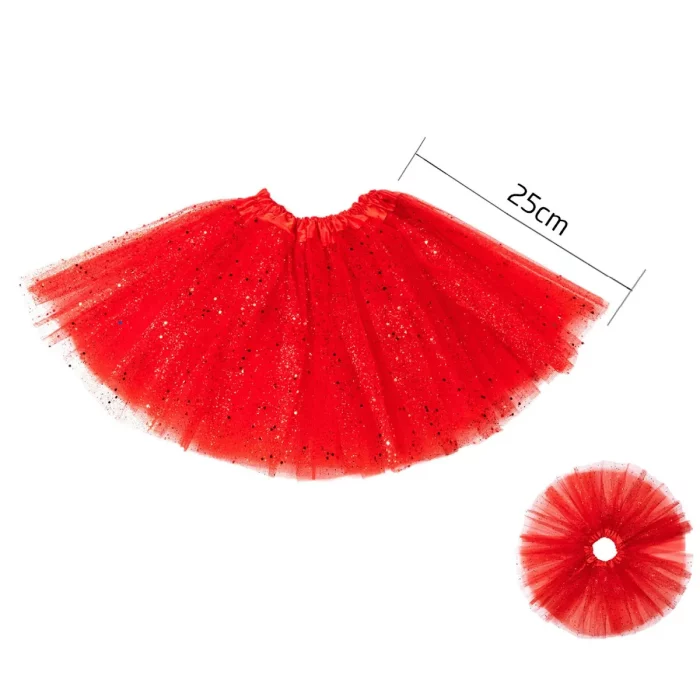 Saia de Tutu tricomada com delicado acabamento dourado