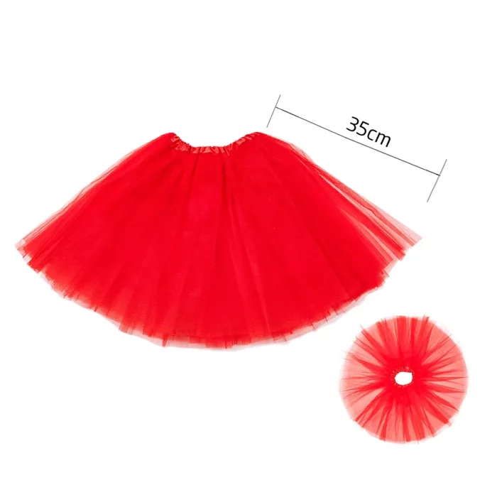 Saia de tutu 35cm com design de três camadas para maior volume e fluff