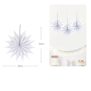 Rosetas de papel branco