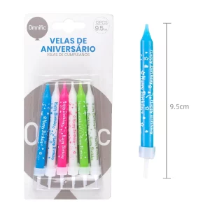 Velas de aniversário em forma de estrela trazem charme e alegria para sua festa.Pacote com 12 peças