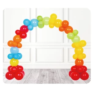 O kit contém 62 balões multicoloridos de alta qualidade que são perfeitos para qualquer tipo de celebração de aniversário.O conjunto oferece uma grande variedade de cores para criar um impressionante arco-íris de balões