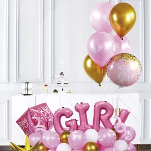 Este kit de balões para aniversário de menina vem com 51 peças para tornar sua festa inesquecível.Perfeito para comemorações de aniversários