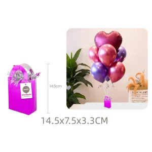 Uma atraente caixa peso para balão em rosa vibrante