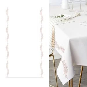 Esta toalha de mesa de aniversário com estampa de folha de rosa dourada é a escolha perfeita para trazer elegância a qualquer celebração especial.Cada pacote contém uma toalha de mesa medindo 137*243 cm