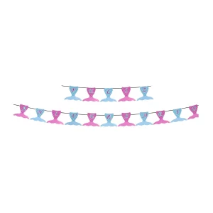 Bandeirolas vibrantes e coloridas para animar qualquer comemoração de aniversário.Este pacote contém uma bandeirola de 4 metros de comprimento.Adicione um toque divertido à sua festa com este varal de bandeiras em formato de cauda de peixe. Desfrute de uma decoração de aniversário lúdica com nossa Bandeirola Colorida de 4 metros. Perfeita para qualquer festa!