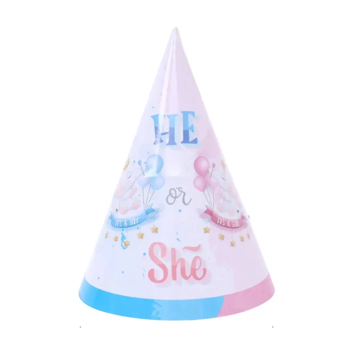Este chapéu de papel é perfeitamente adequado para todas as ocasiões de aniversário. Seja para meninos ou meninas