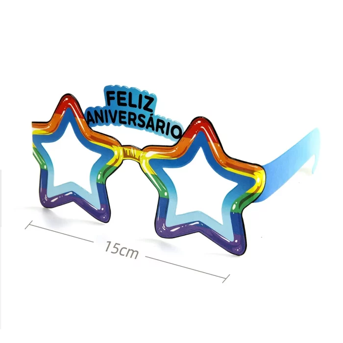 Estes divertidos óculos de festa vêm em um kit de 6 peças